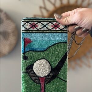 Mary Frances Beaded Golf Course Clutch